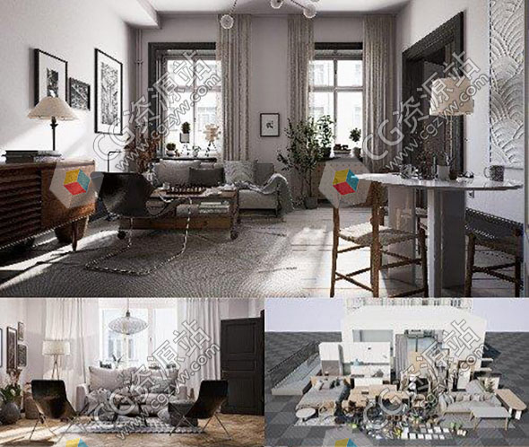 5组UE5高质量现代室内场景3D模型 Archinteriors for UE vol. 8-图片1