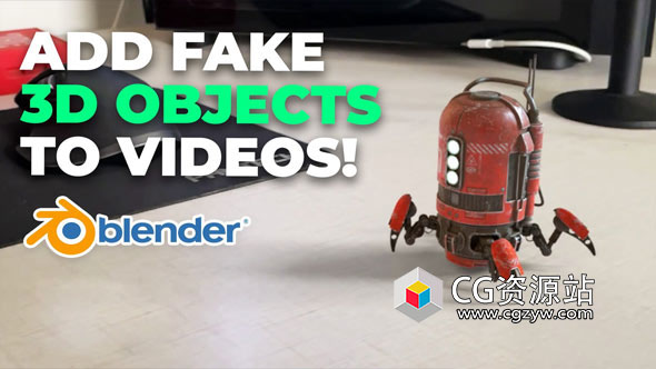 Blender摄像机跟踪反求视频合成视频教程