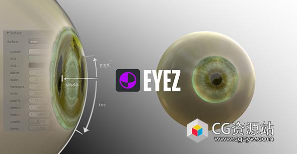 Blender眼睛制作插件 Eye Z