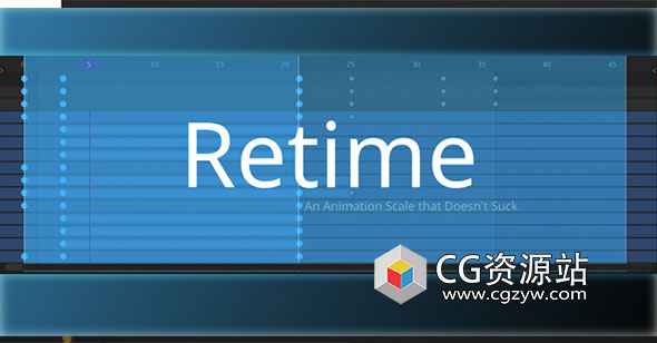 Blender动画关键帧比例缩放插件 Retime V1.0.3