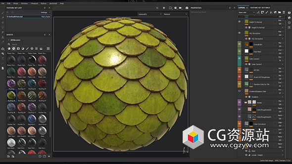 10组Substance屋顶砖瓦智能材质预设
