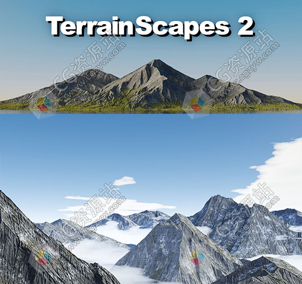 Blender自然天空环境地形景观生成插件 TerrainScapes V2.0