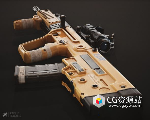 IWI Tavor x95步枪3D模型 MAX/OBJ/FBX格式