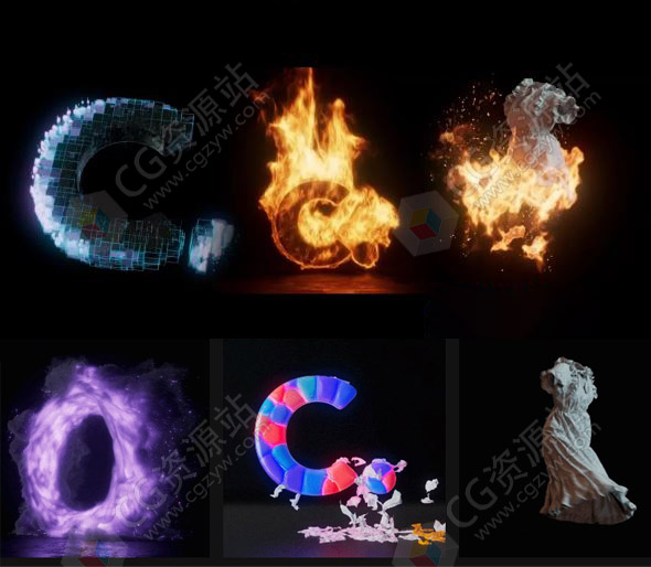 Coloso 高质量VFX特效火焰能量布料烟雾粒子模拟Houdini教程+中英文字幕-图片1