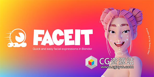 Blender手机人像面部表情动作捕捉绑定工具 Faceit V2.3.62