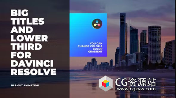 达芬奇预设-19组简单大标题排版视频包装动画 Simple Big Titles