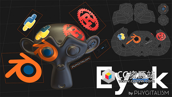 Blender多贴图投射UV插件 Eyek v0.2.7