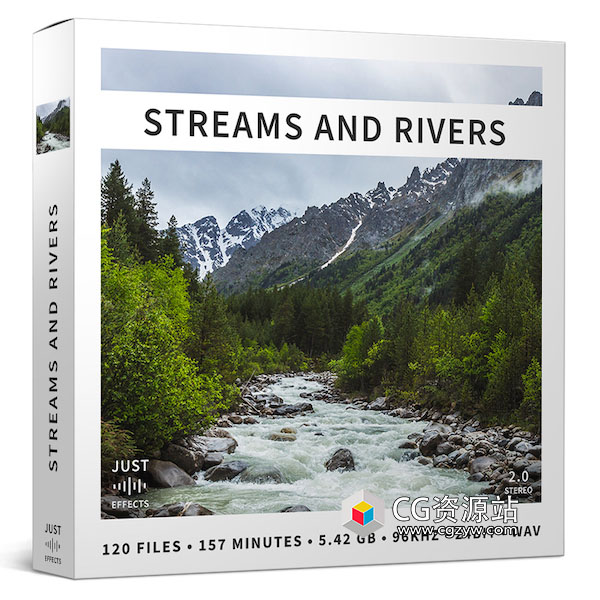 120个河流小溪瀑布水流无损音效