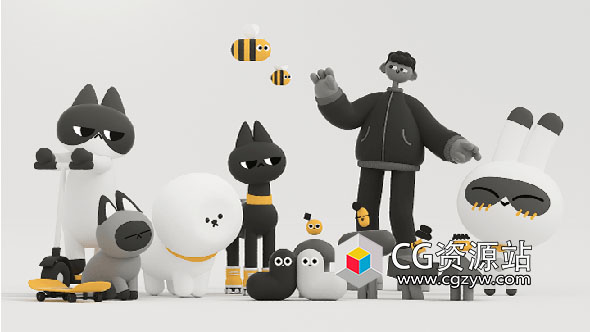 Coloso 6组三维卡通角色动画实例制作C4D教程+中文字幕