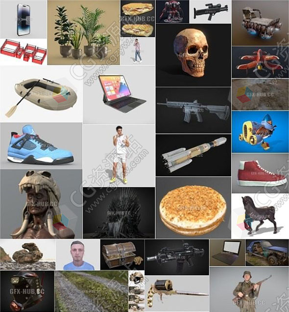 PBR游戏3D模型捆绑包 2022 年12月1日-图片1