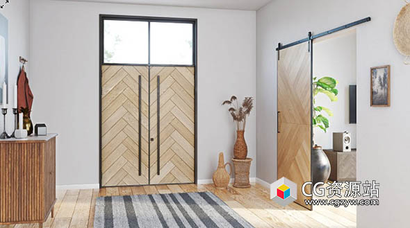 126组高品质大门旋转门推拉门3D模型 Archmodels Vol.243