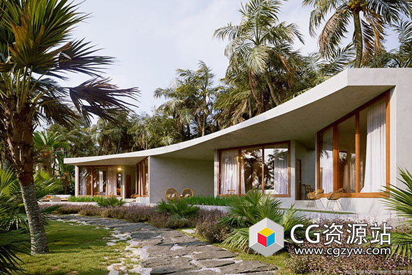 84种高品质棕榈树椰子树植物树木3D模型V97-图片1