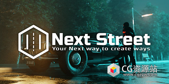 Blender程序化街道路面生成插件 Next Street V3.3.7