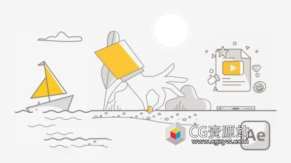 AE动态图形MG动画基础教程+英文字幕