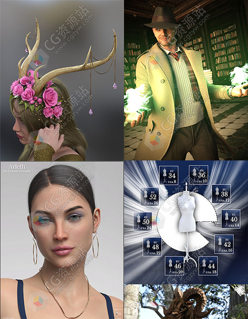 Daz 3D各类角色3D模型合集2023年度1月第一波-图片1