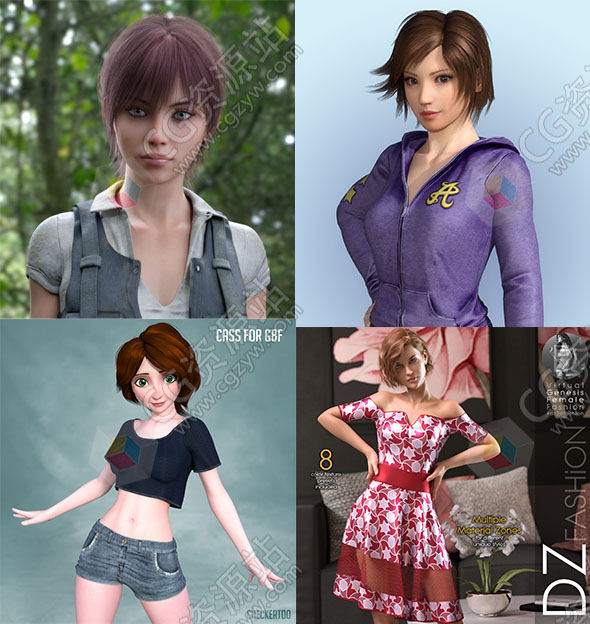 Daz 3D各类角色3D模型合集2023年度2月第一波-图片1