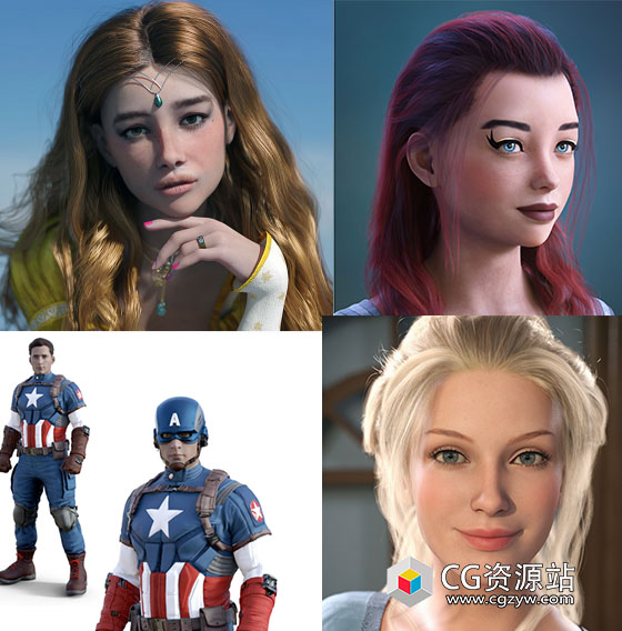 Daz 3D各类角色3D模型合集2023年度2月第二波-图片1