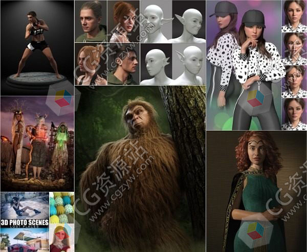 Daz 3D各类角色3D模型合集2023年度2月第四波-图片1