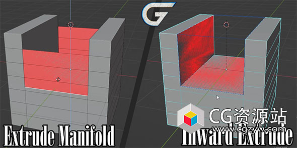 模型向内挤出Blender插件 Inward Extrude V1.0.3