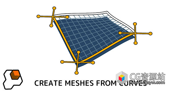 Blender曲线生成面片插件 Curves To Mesh V2.8.1