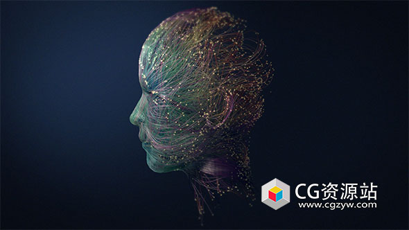 使用XP粒子制作抽象人像模型C4D R26教程