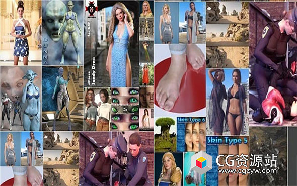 Daz 3D各类角色3D模型合集2023年度3月第二波-图片1