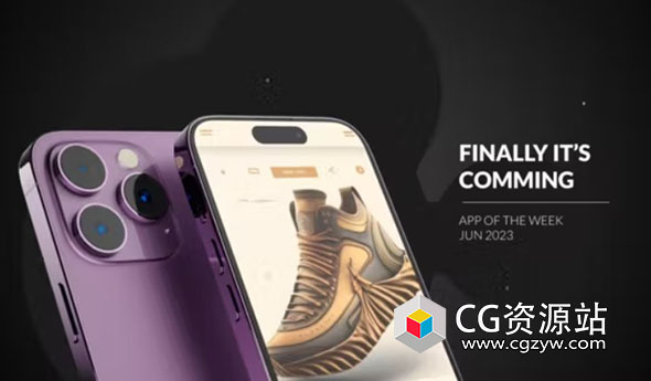 AE模板-iPhone苹果手机APP展示片头