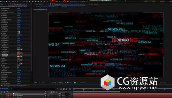 AE模板-Form插件文字背景动画 Words Background