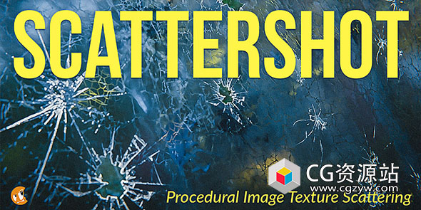 贴图融合控制Blender插件 Scattershot – Pbr Texture Bombing V1.12