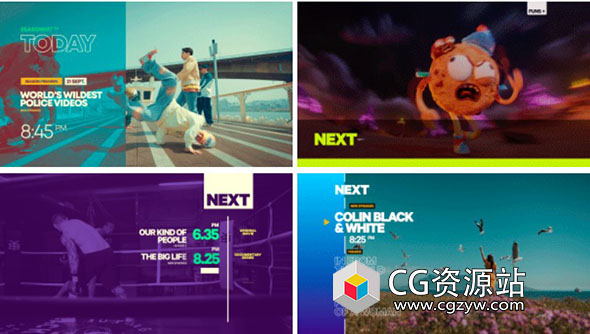 AE模板-10组独特新闻广播标题文字排版动画 Broadcast Titles