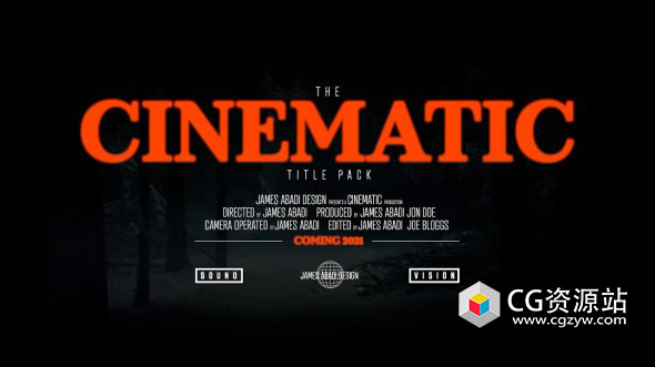 PR模板-23组大气电影文字标题字幕动画 The Cinematic Title Pack Pro