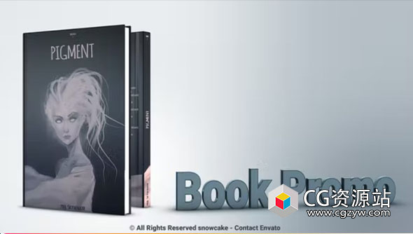 AE模板-E3D三维书本促销展示动画 Book Promotion For Element 3D