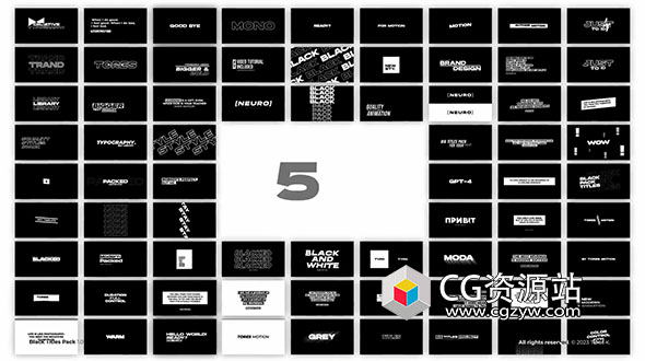 FCPX插件-82组4K现代时尚文字标题排版字幕动画