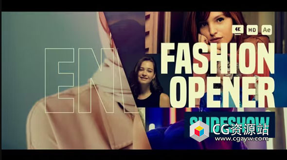 AE模板-时尚音乐会舞蹈迪斯科幻灯片开场 Fashion Opener – Slideshow