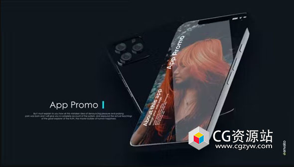 AE模板-iPhone手机应用推广APP展示片头 App Promo