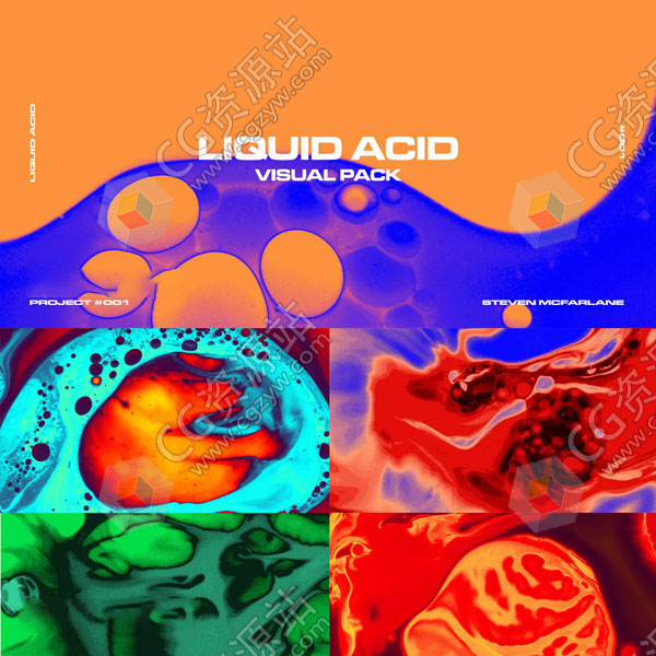 51组4K液体流动时尚彩色镜像视频素材-图片1