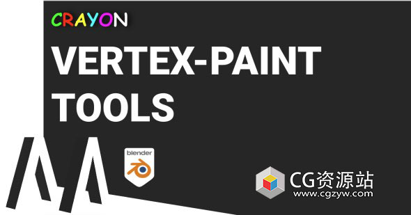 顶点贴图绘制Blender插件 Crayon V2.0.6 Vertex Paint