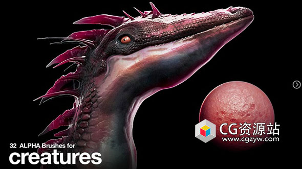 20个皮肤笔刷+20种Alpha皮革+150个昆虫微距参考图片-图片1