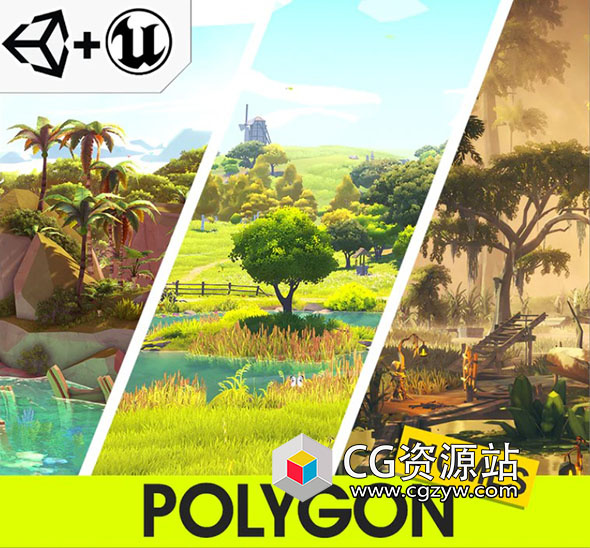 Unreal场景资产包POLYGON 自然生物群落第一季+Needed Plugins-图片1