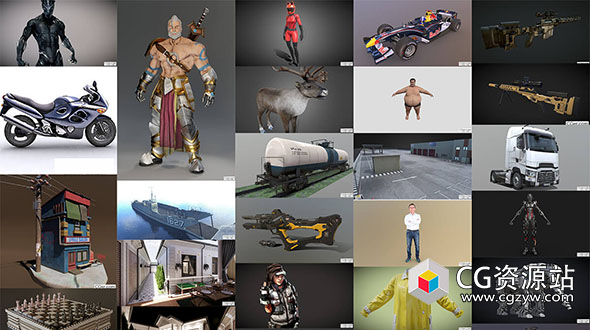 PBR游戏3D模型捆绑包 2023年4月3日-图片1