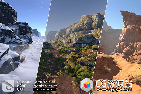Unity自然环境PBR岩石包 PBR Rocks – Nature Pack v2.3