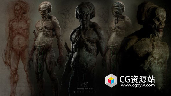 ZBrush外星生物角色建模设计制作流程教程