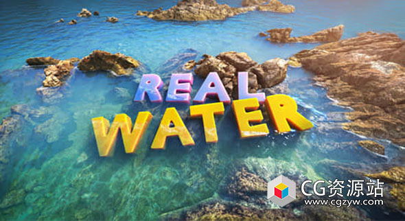 真实水流湖泊海洋材质着色器 Blender插件 Real Water v2.0.3.2 – Water Shader
