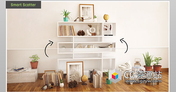 选中模型位置随机互换3DS MAX插件 Scatter Tools V1.02