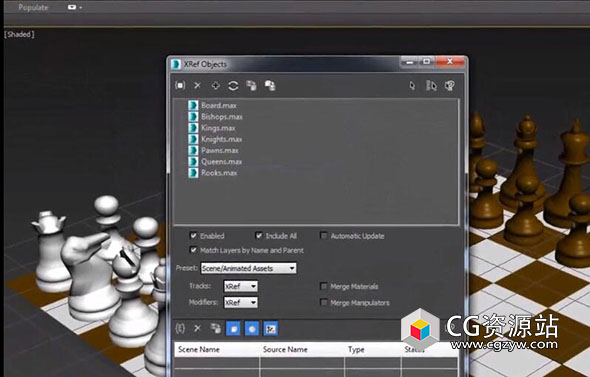 3DS MAX导入模型高级外部参考插件 Smartrefs v1.09.02