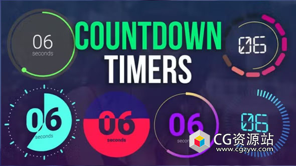 FCPX插件-6组倒计时动画预设 Countdown Timer Toolkit