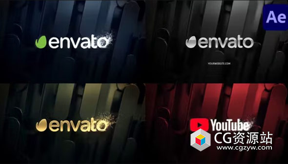 AE模板-金银色粒子Logo动画 Silver & Gold Particles Logo