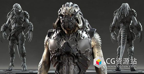 ZBrush角色硬表面雕刻建模视频教程-图片1