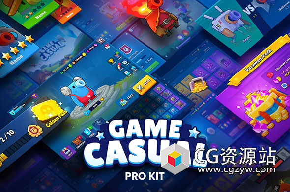 Unity休闲游戏UI资产 GUI Pro – Casual Game v4.1.1