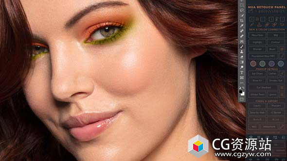 专业人像修图美容化妆磨皮PS插件 MUA Retouch Panel 1.0.1